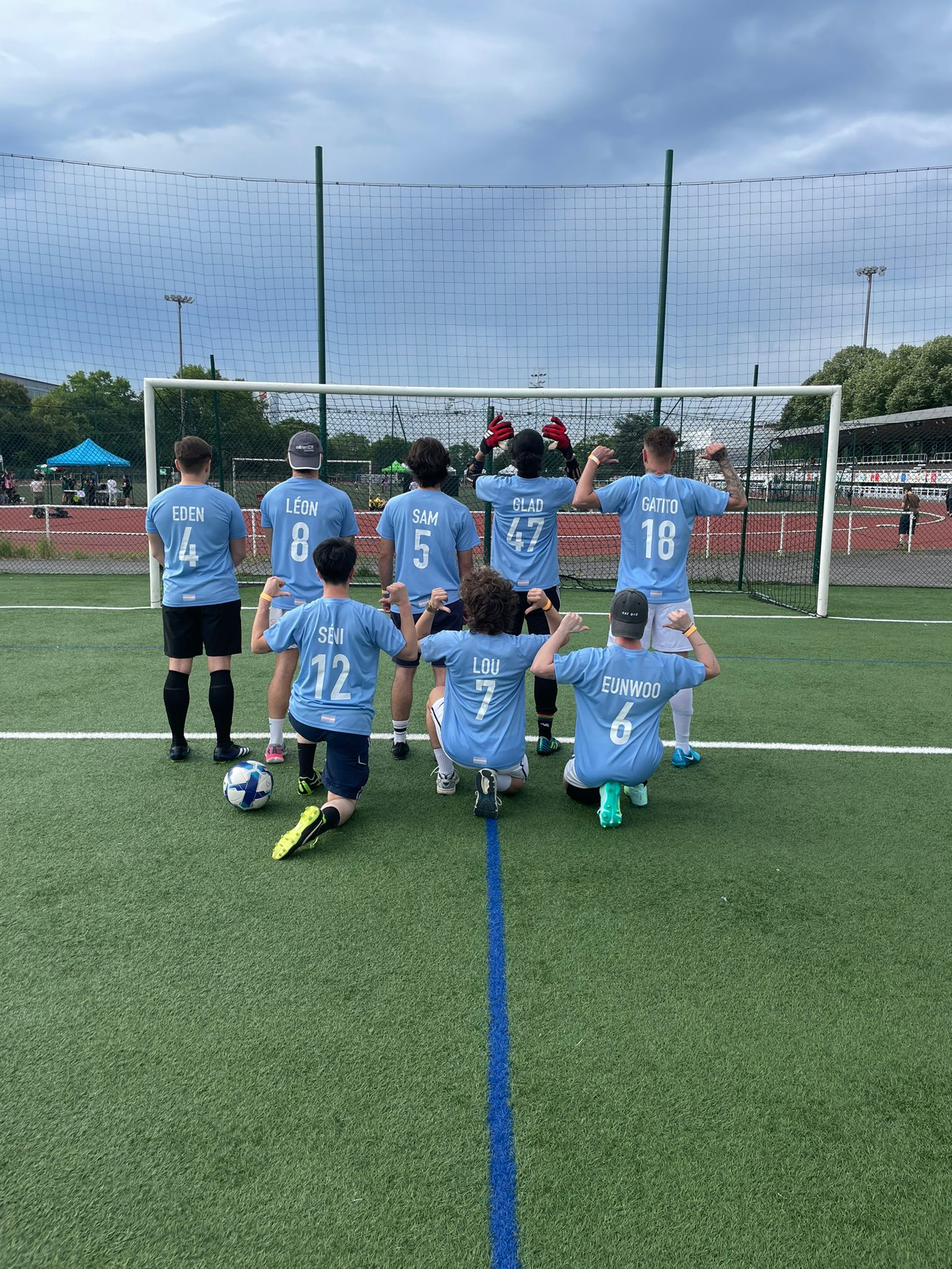 photo d'equipe de foot transpire